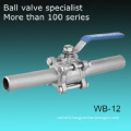 3-PC Extended Body Stainless Steel Ball Valve with Handle